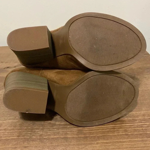 Women’s SO Nochill Peep Toe Ankle Booties Brown Size 7.5 EUC - Picture 6 of 6